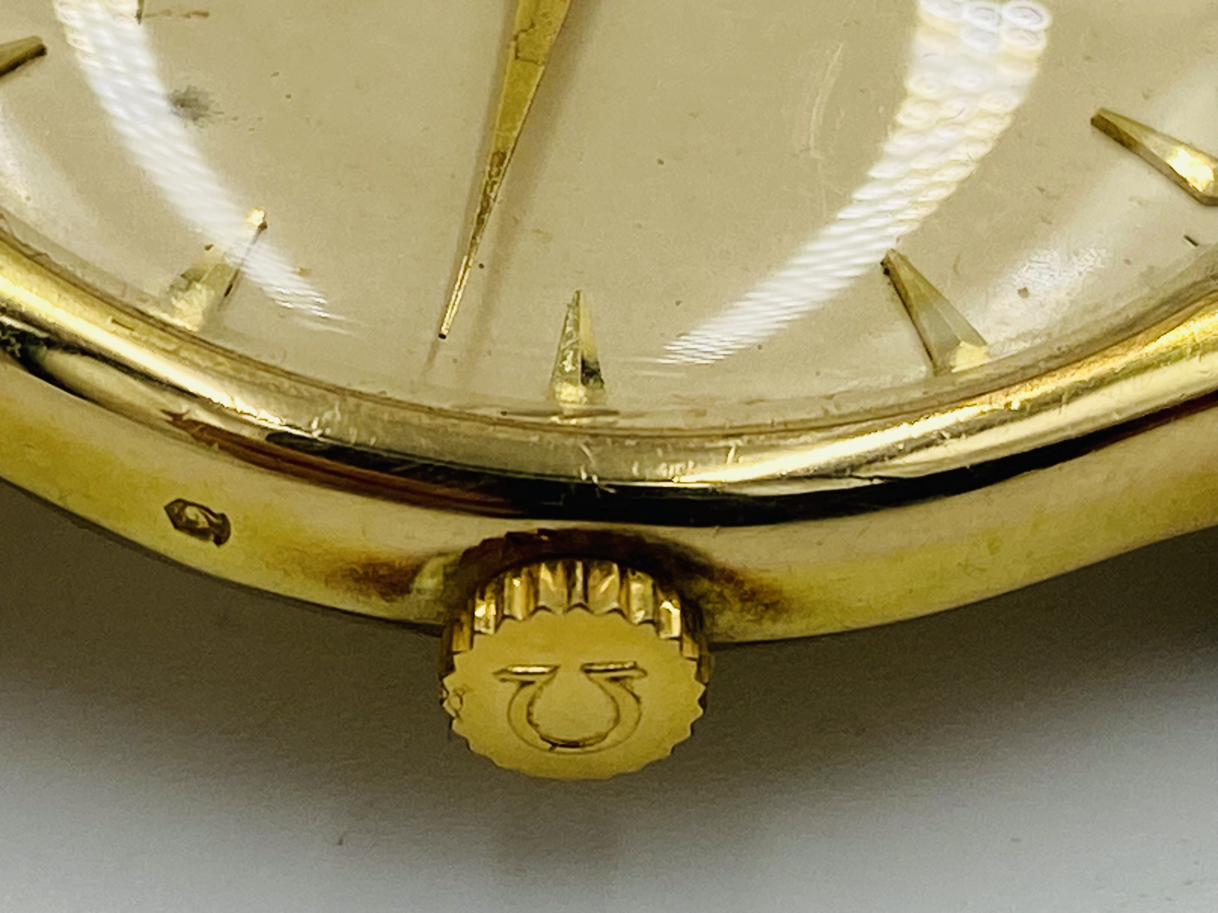 18ct gold Omega gentleman's wristwatch on an 18ct gold mesh strap - Image 7 of 8