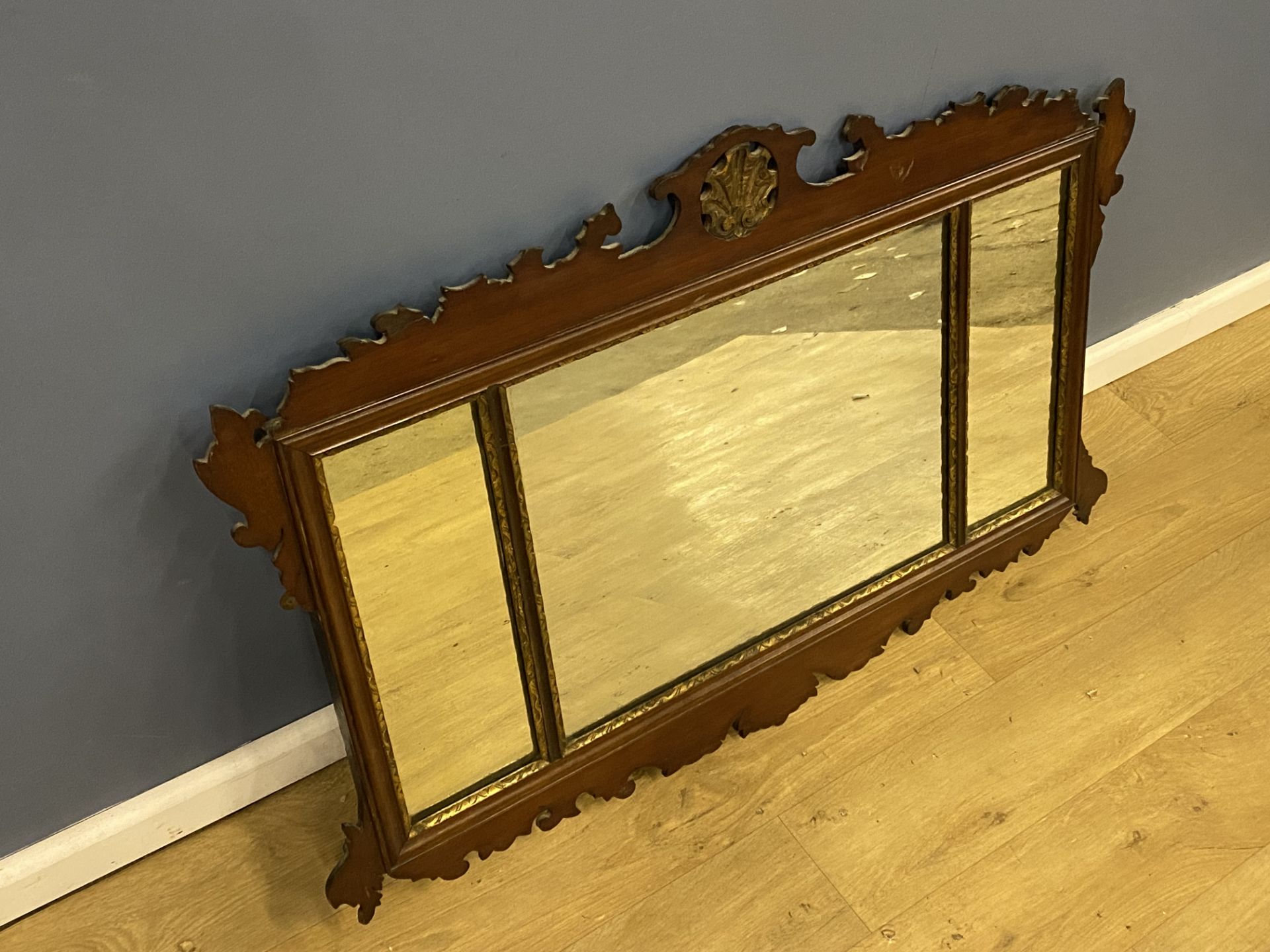 19th century overmantle mirror - Image 3 of 4