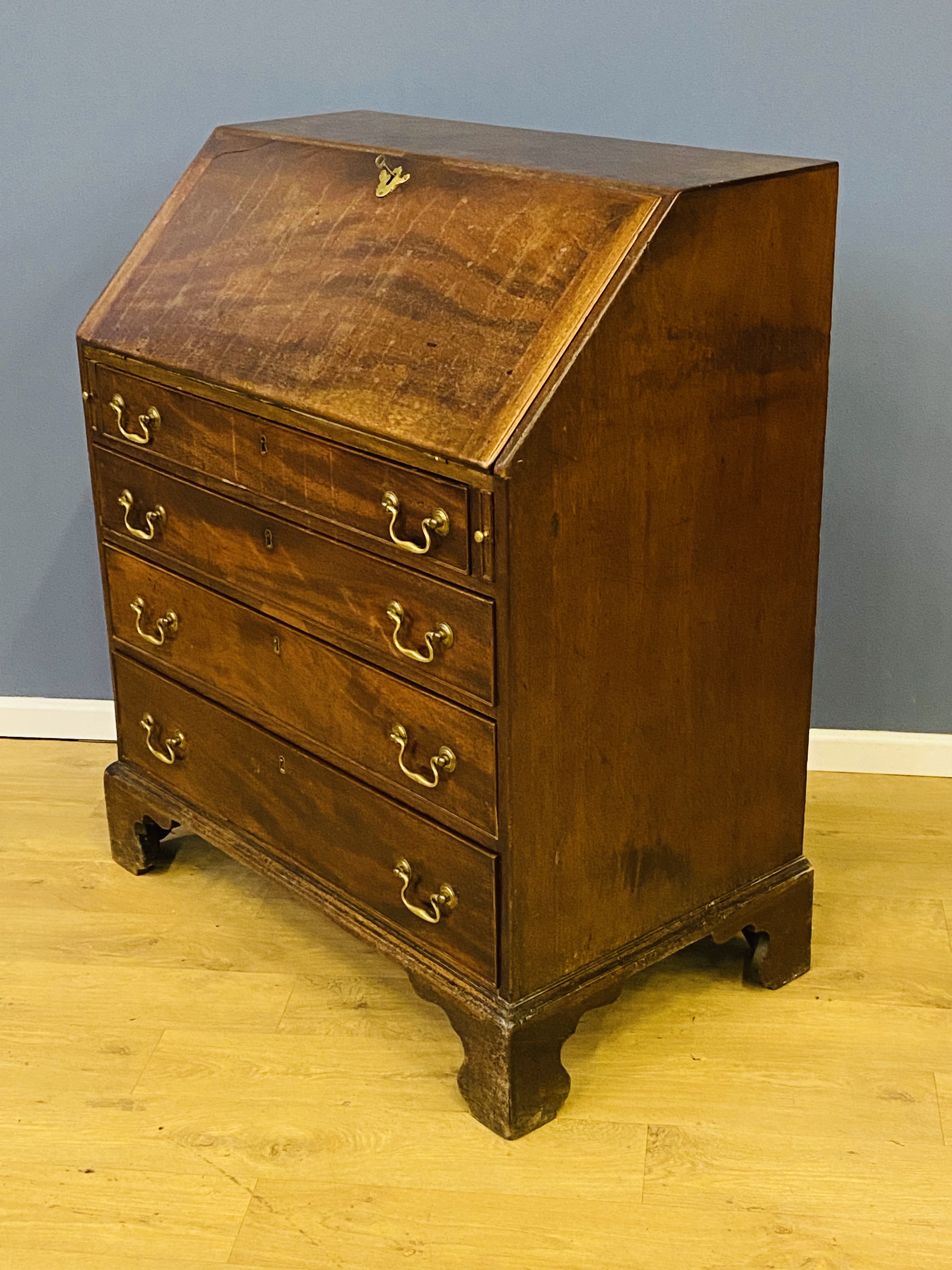 Georgian mahogany bureau - Image 3 of 6