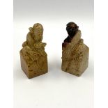 Pair of early 20th century Chinese carved soapstone seals