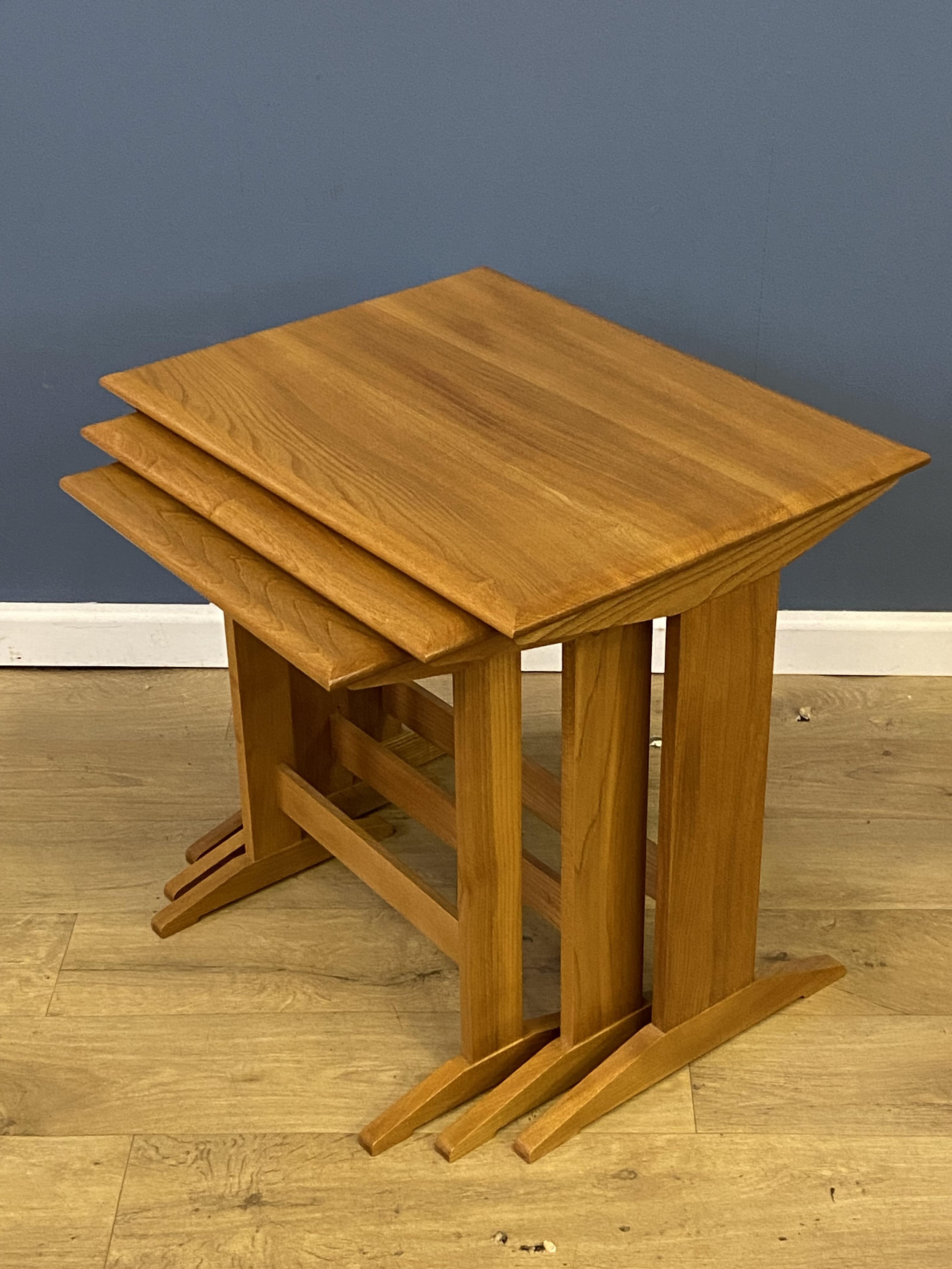 Ercol style nest of tables - Image 5 of 5