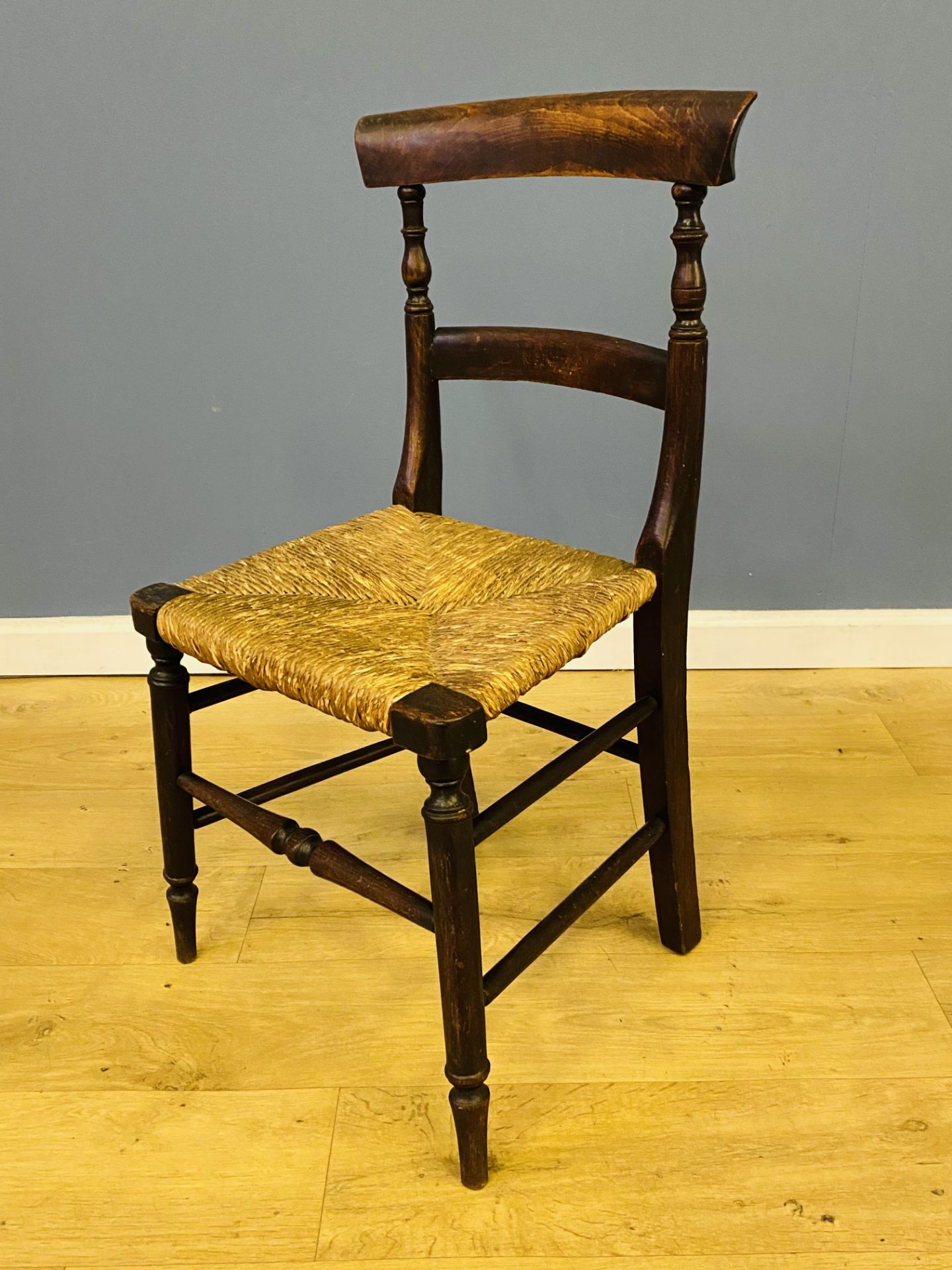 19th century beech childs chair - Image 5 of 5