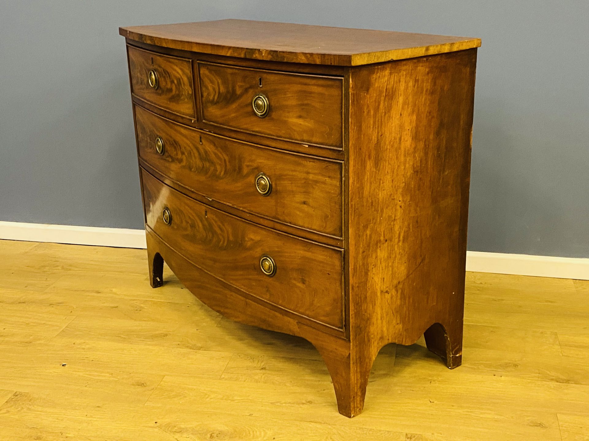 19th century mahogany chest of drawers - Image 3 of 6