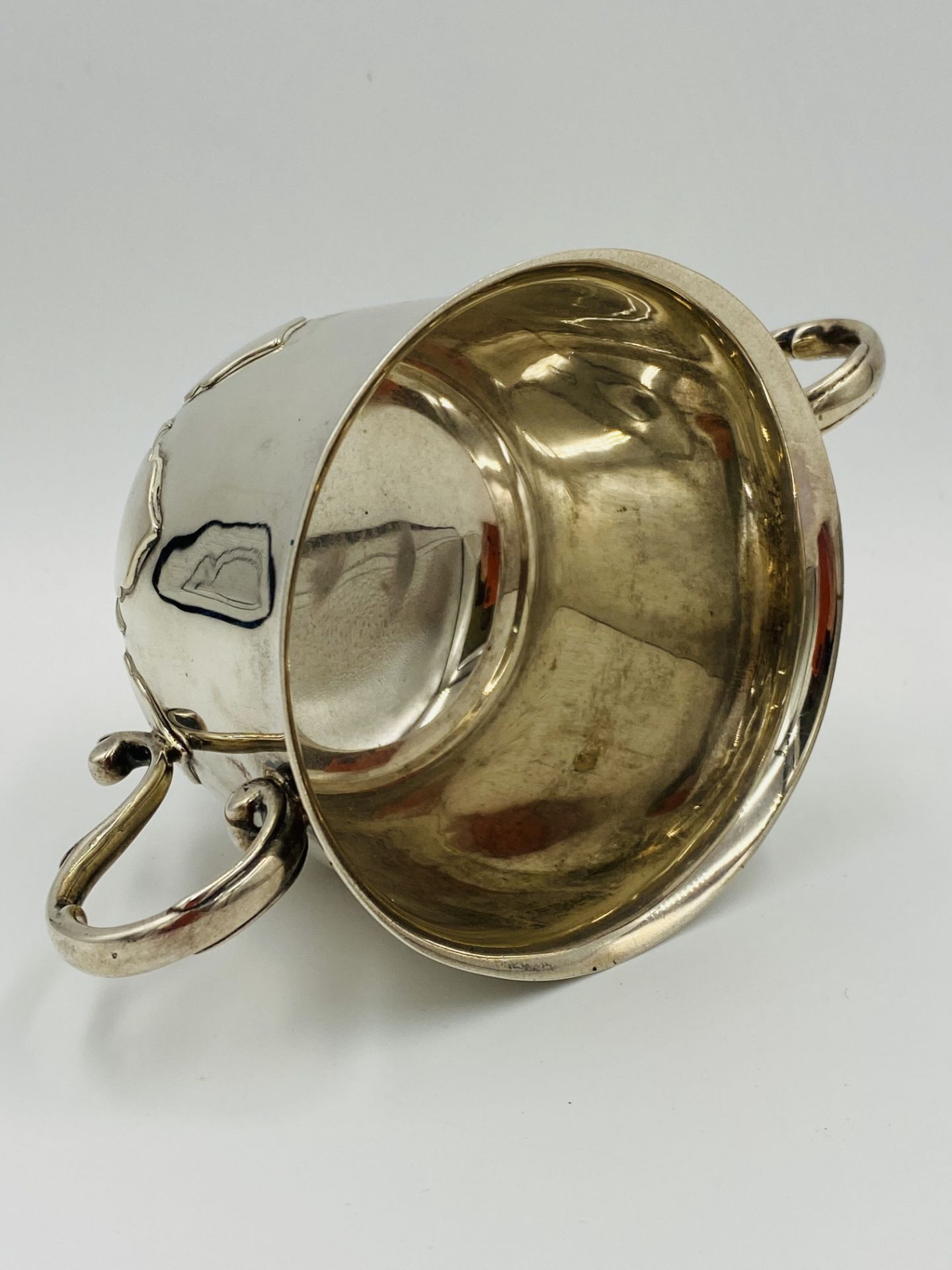 Hallmarked silver two handled cup - Image 3 of 4