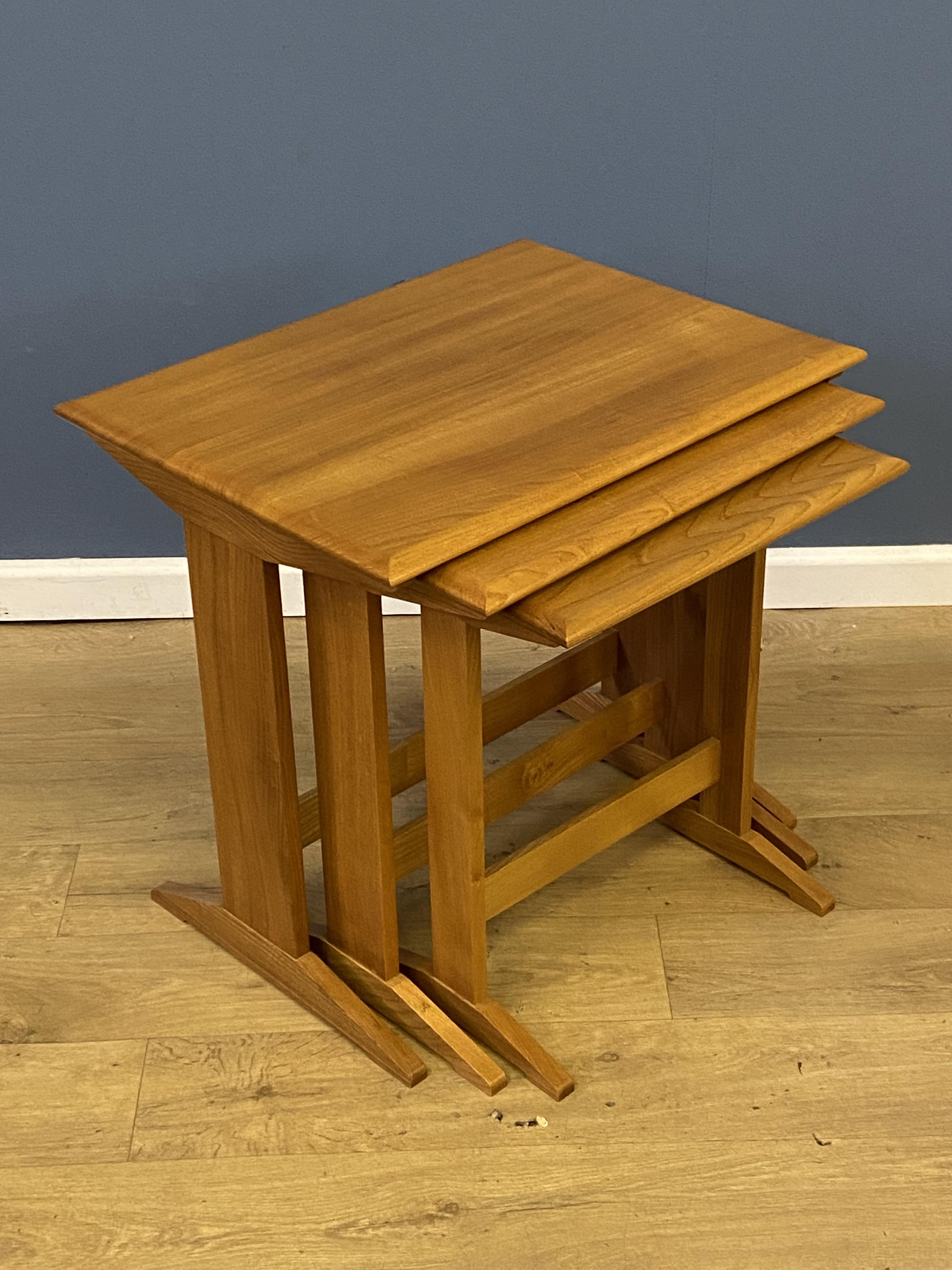 Ercol style nest of tables - Image 4 of 5