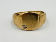 9ct gold signet ring