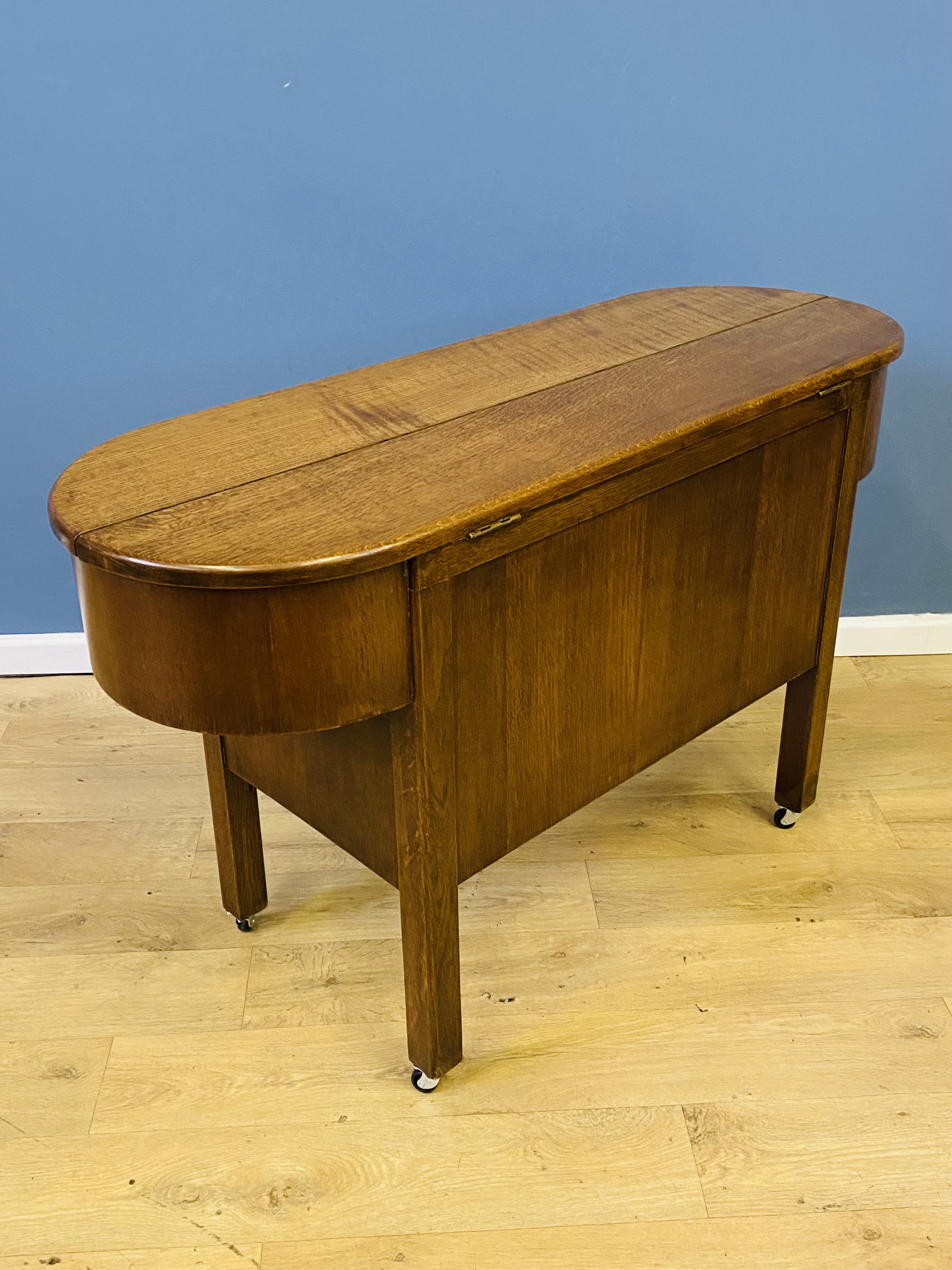 1930's oak cocktail cabinet - Image 3 of 8