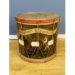 Regimental drum side table