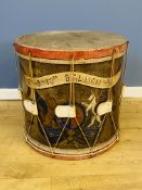 Regimental drum side table