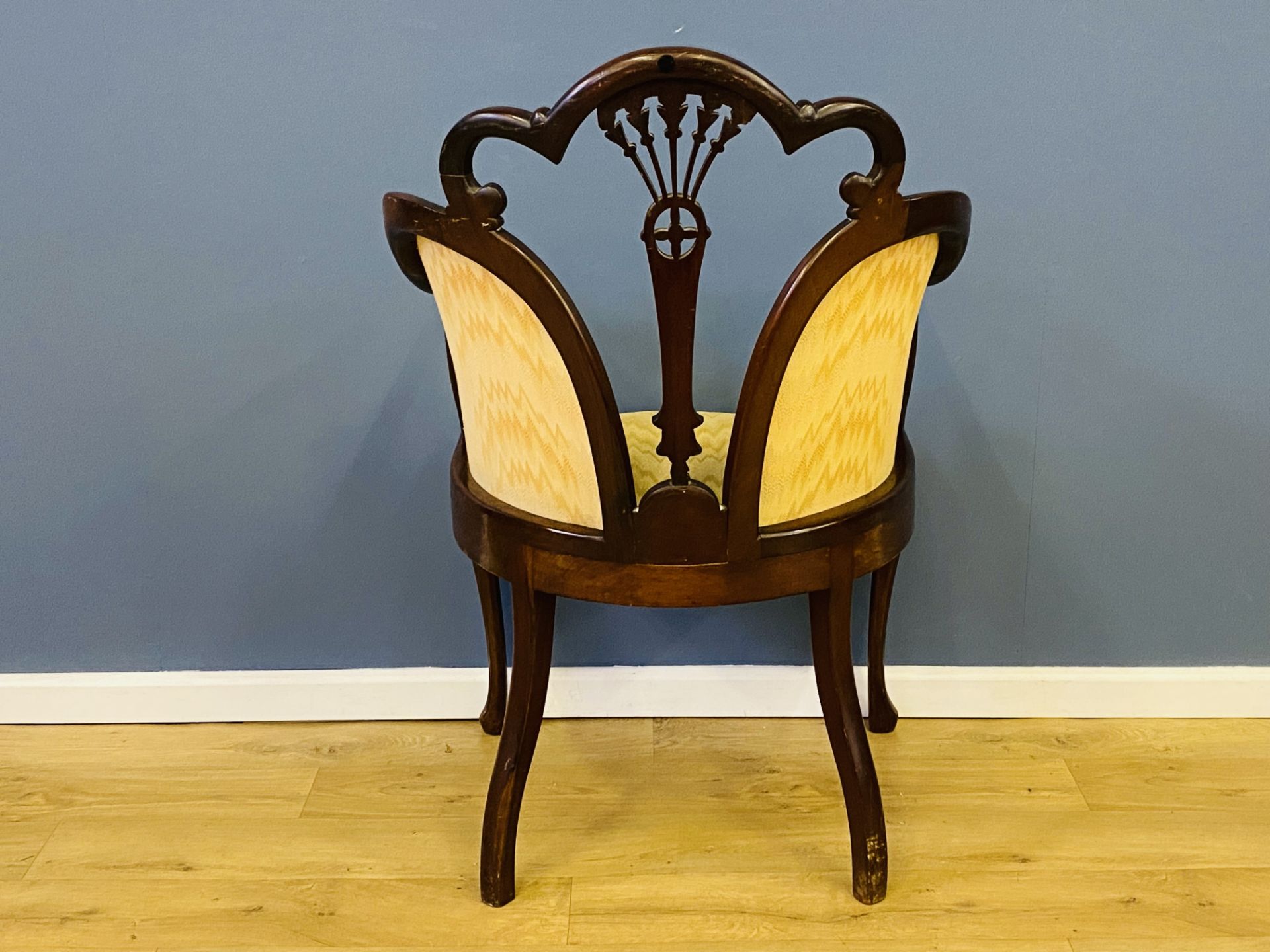 1920's mahogany salon chair - Image 6 of 6