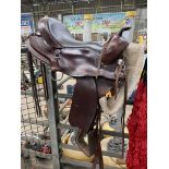 Western saddle by Hilason of Houston, Texas 19". This lot carries VAT.