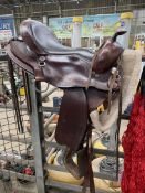 Western saddle by Hilason of Houston, Texas 19". This lot carries VAT.