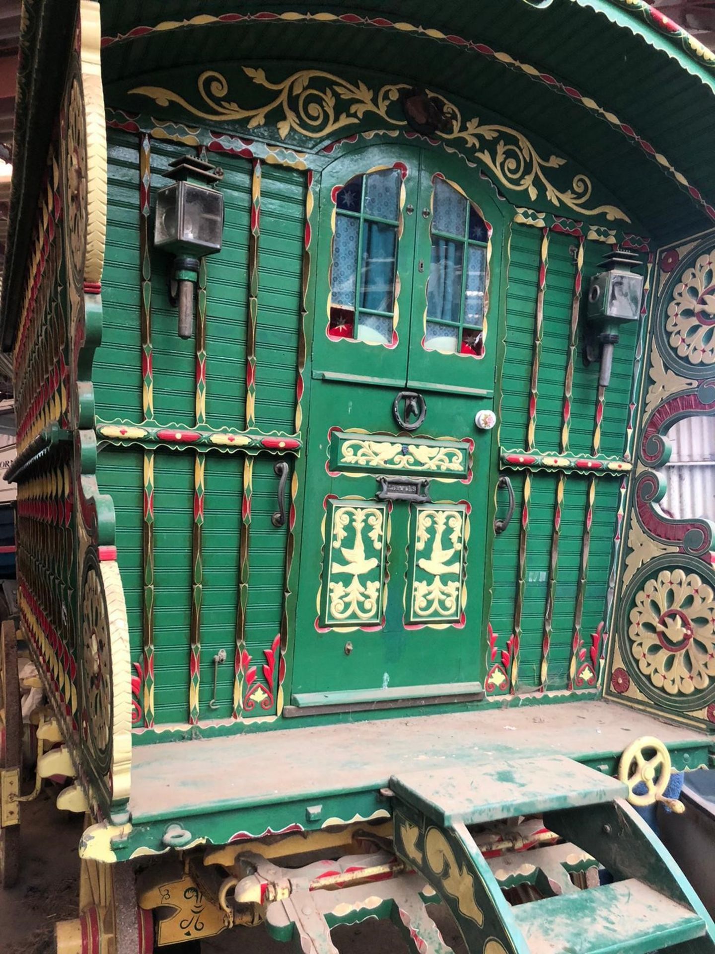 READING WAGON, painted dark green with cream and maroon decoration on a cream painted undercarriage. - Image 8 of 22