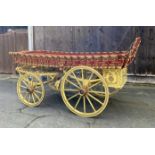 FOUR-WHEELED POT WAGON built by Jarrett on traditional semi-elliptic springs, a cream chassis