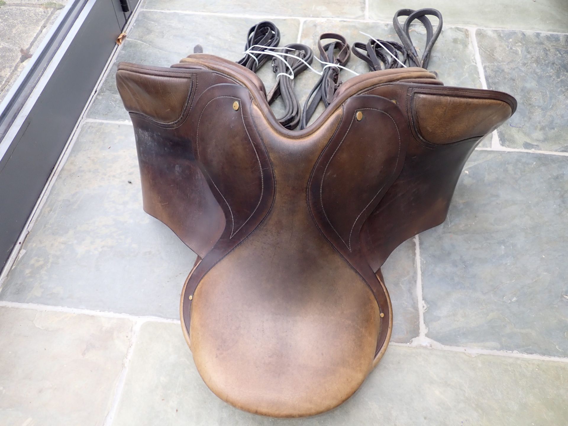 Saddle by Foster of Walsall: brilliant for horse with flat withers, used on Welsh cob and hackney. - Image 2 of 2