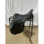 Black 17" leather GP saddle