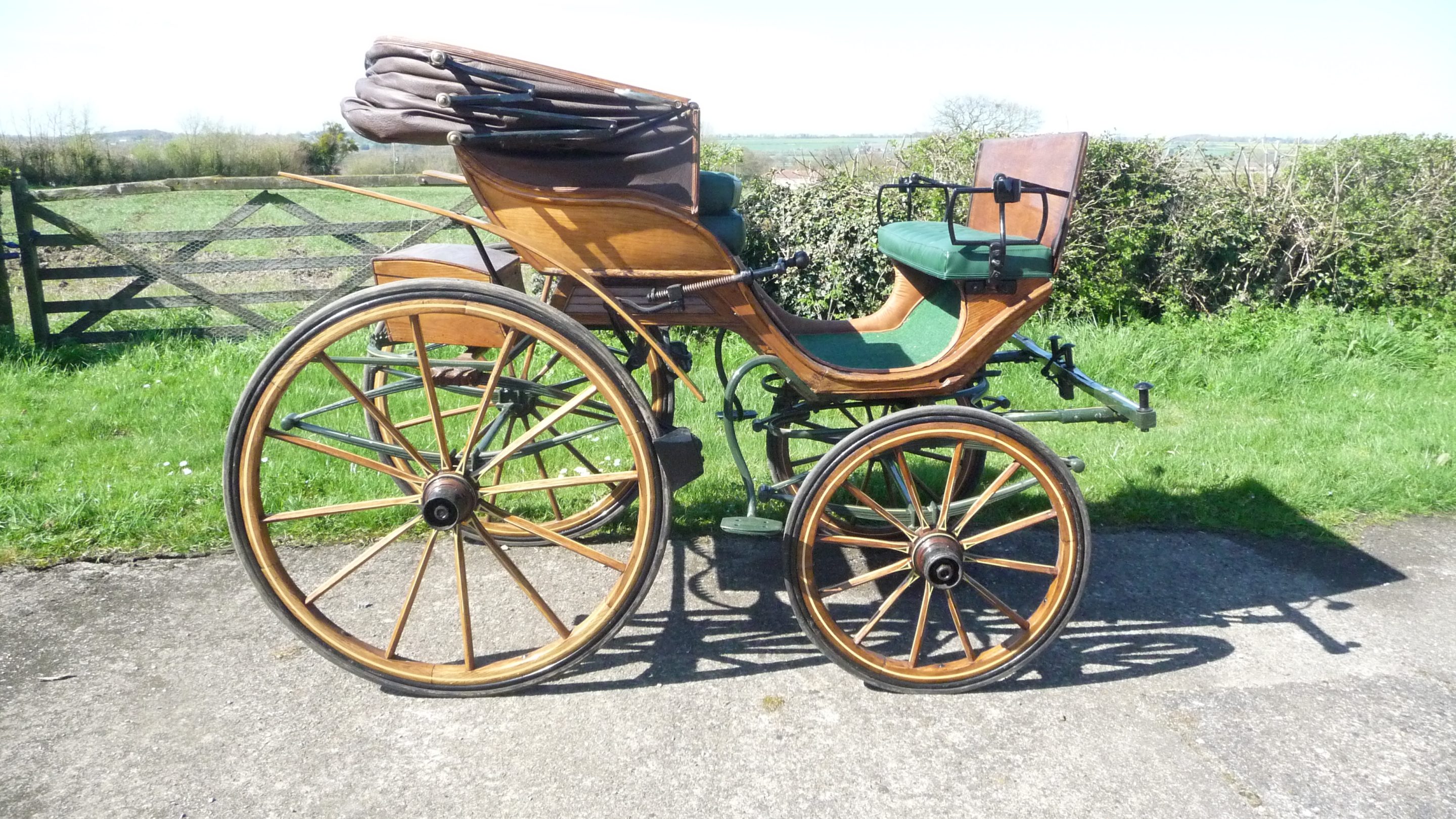 HOODED PHAETON to suit 14.2hh, single/pair. - Image 2 of 4