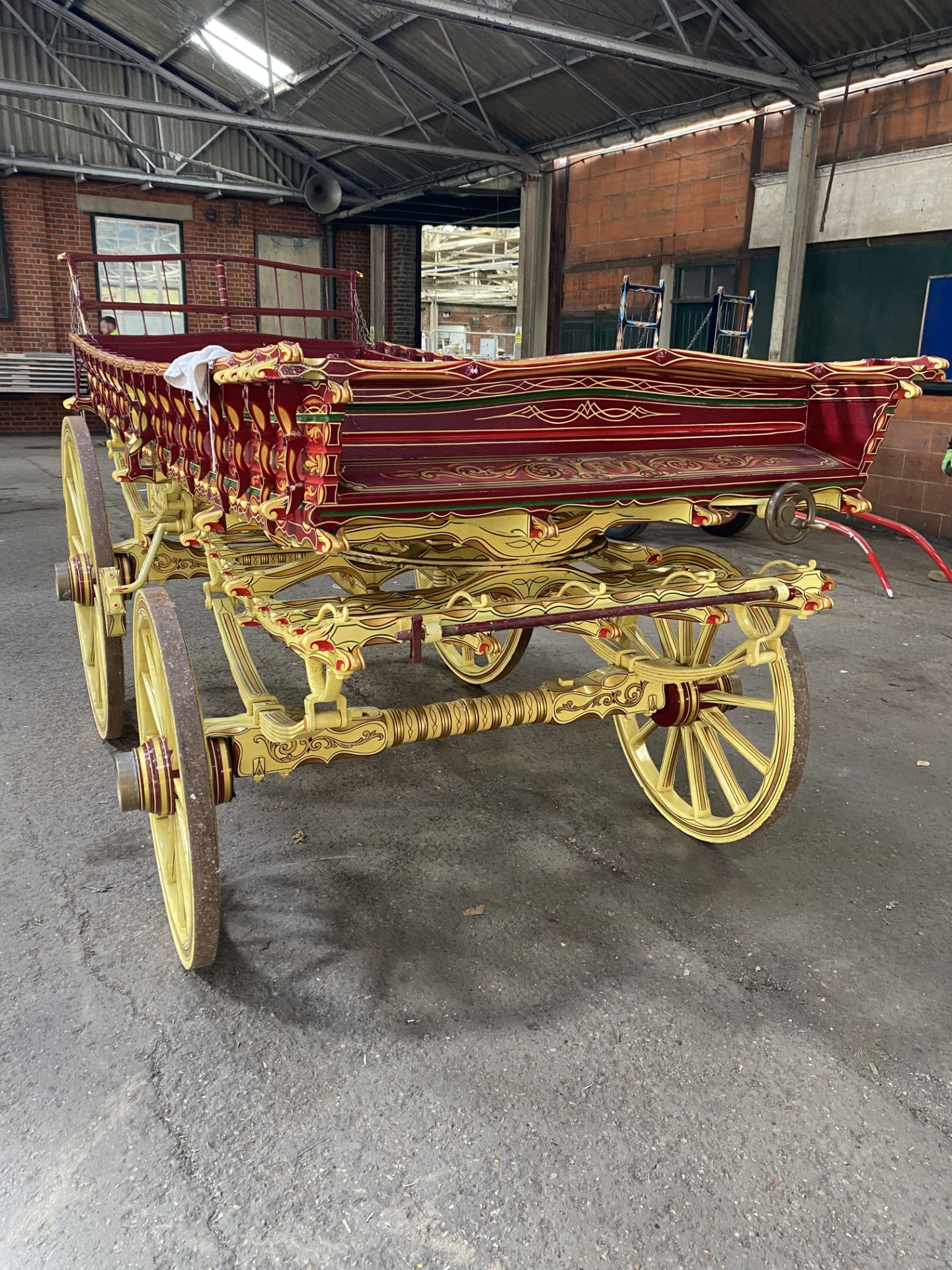 FOUR-WHEELED POT WAGON built by Jarrett on traditional semi-elliptic springs, a cream chassis - Image 3 of 5