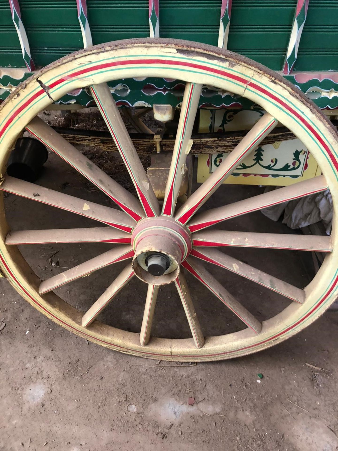 READING WAGON, painted dark green with cream and maroon decoration on a cream painted undercarriage. - Image 7 of 22