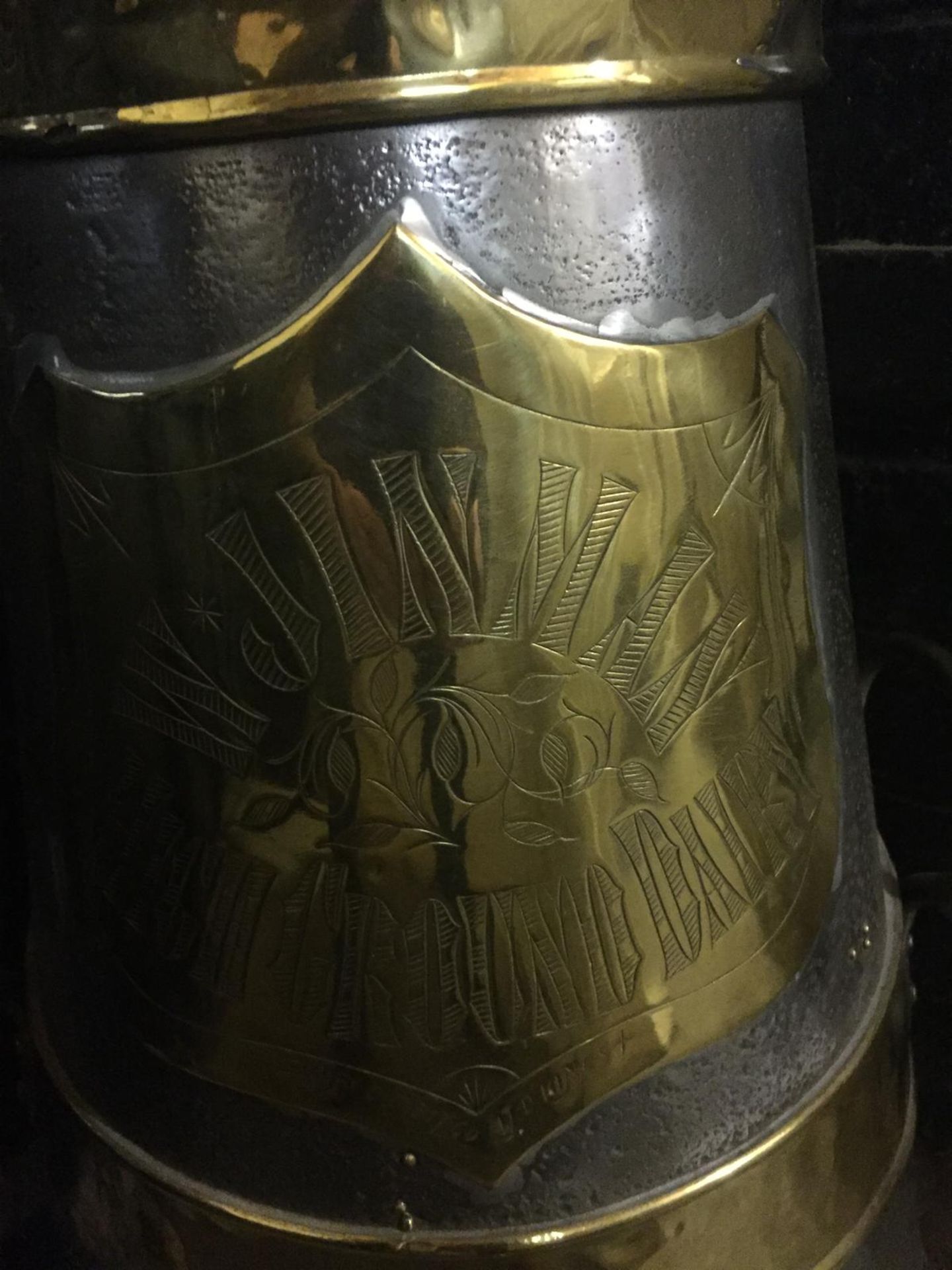 Brass milk churn, 17 gallon - Image 2 of 3