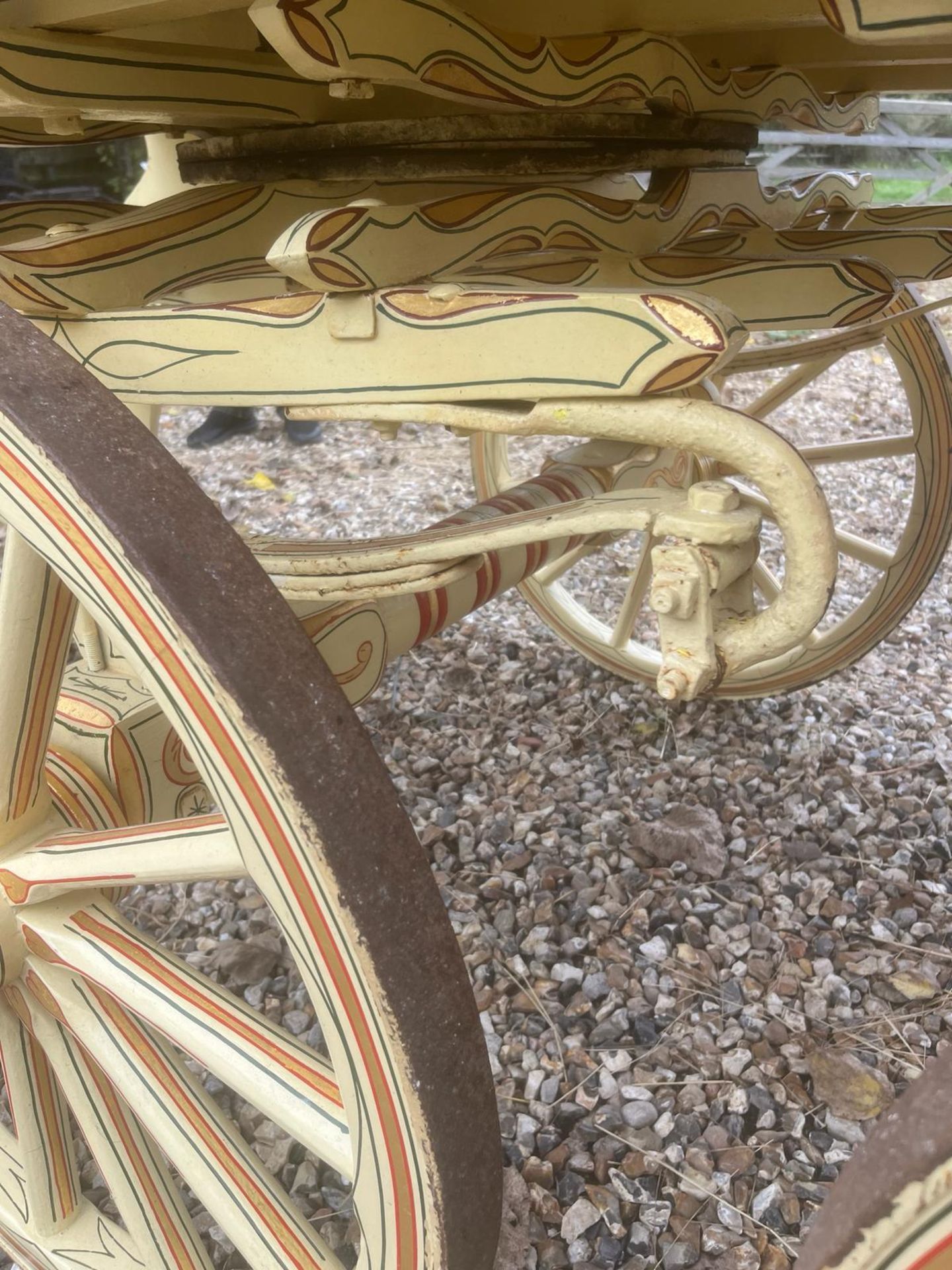 HALF SIZE OPEN LOT WAGON built on an old pony dray. - Image 8 of 13