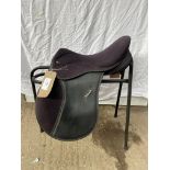 Thorowgood Maxam 16" synthetic black saddle