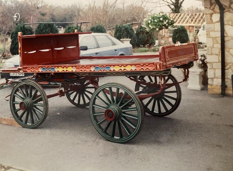 LONDON TROLLEY made by Ron Snelling of Wandsworth to fit 14.2 to 15.2hh, on iron tyres.