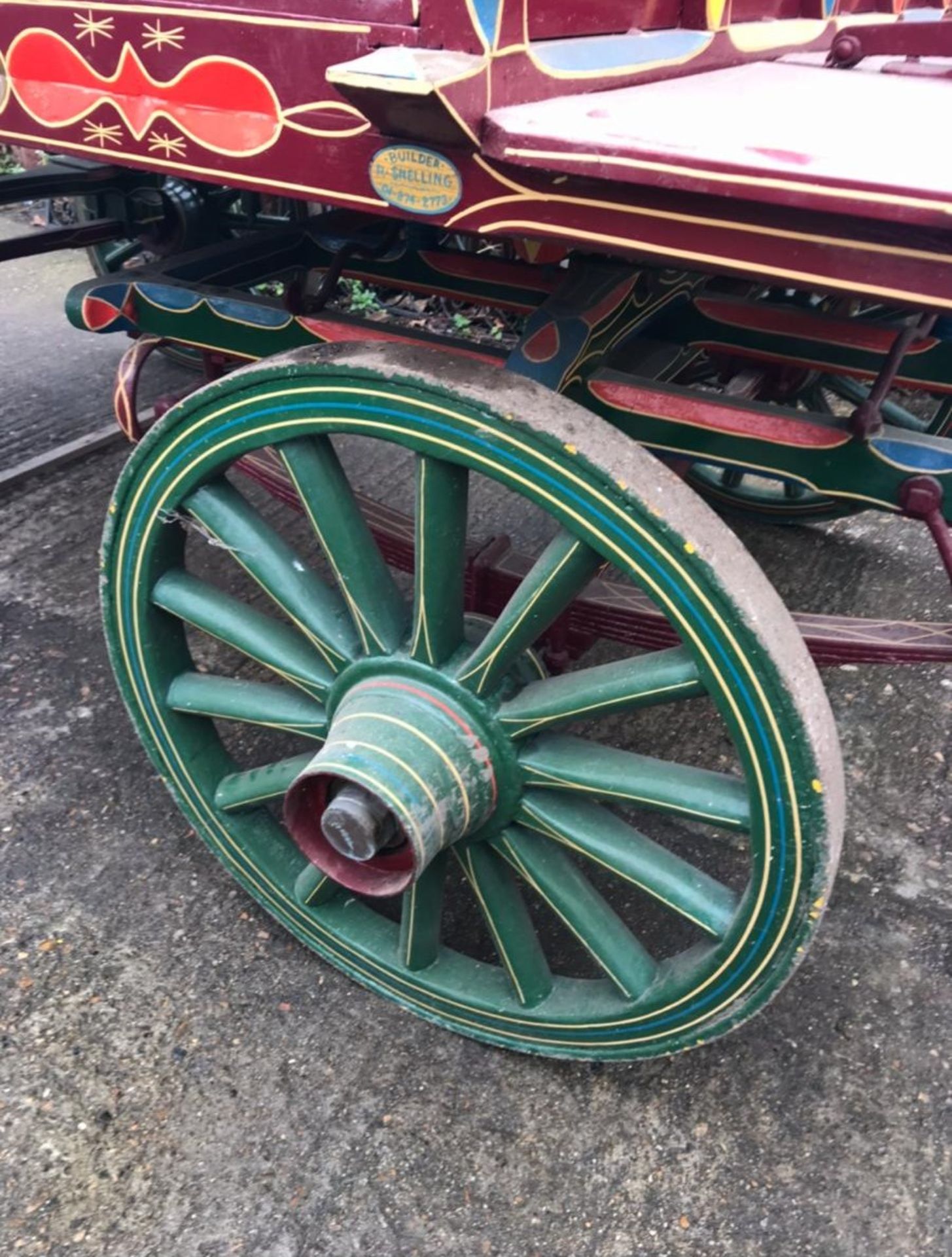 LONDON TROLLEY made by Ron Snelling of Wandsworth to fit 14.2 to 15.2hh, on iron tyres. - Image 4 of 5