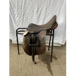 GFS Brown 17" leather GP saddle