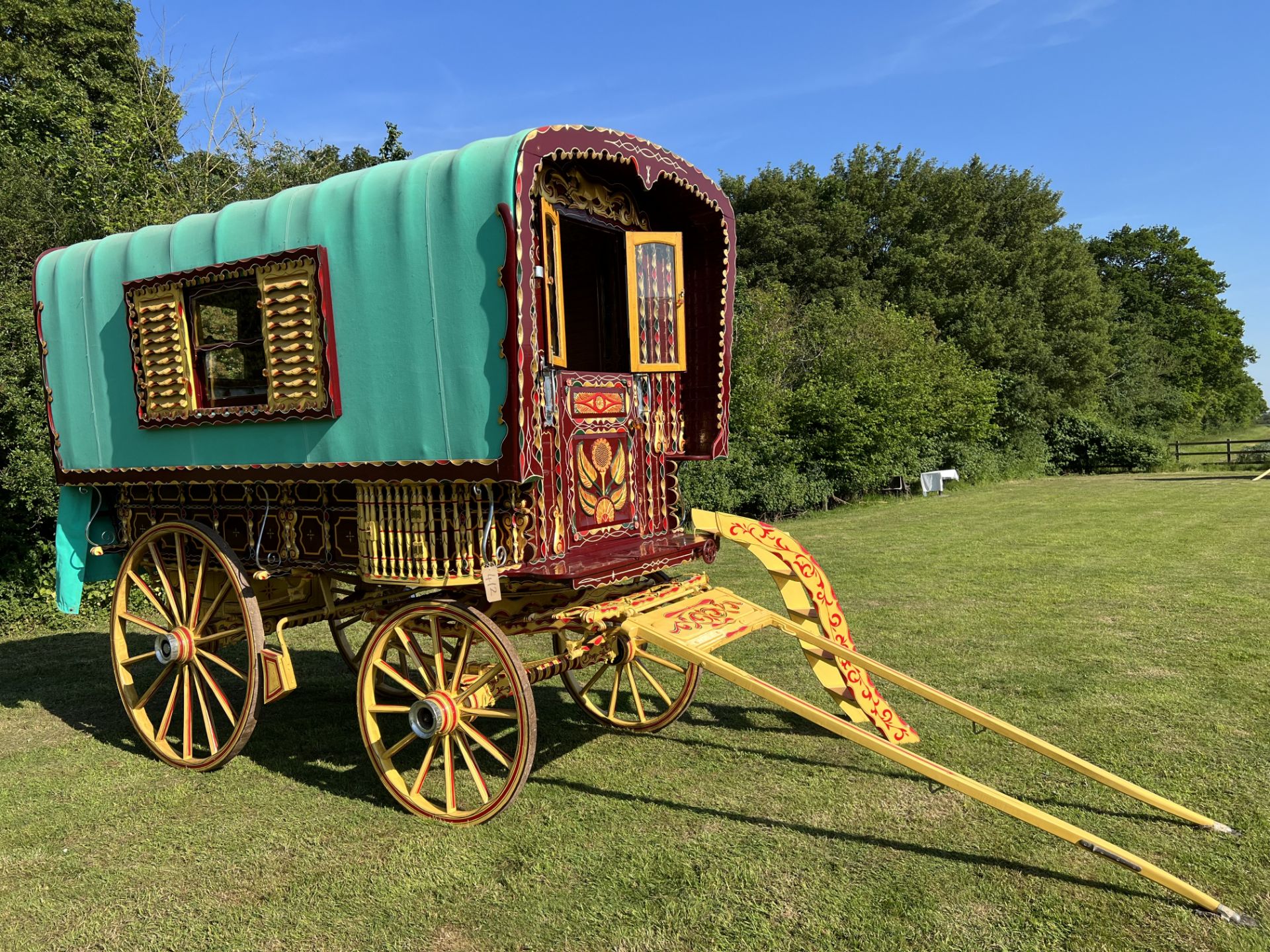 SQUARE BOW TOP WAGON built by Bill Wright, Rothwell Haigh, Leeds circa 1900