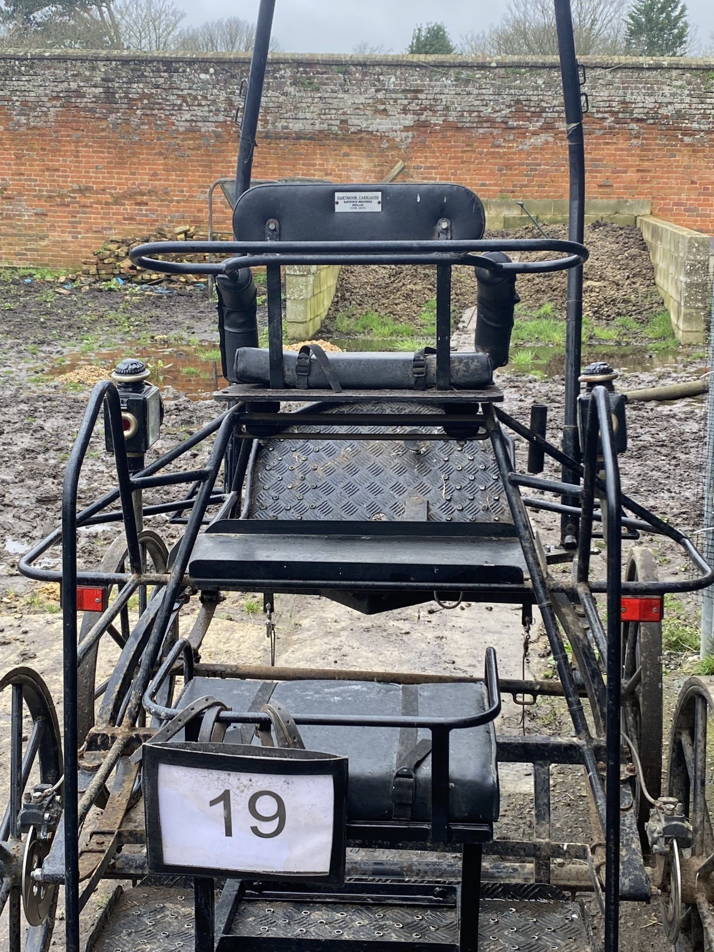 DARTMOOR MERLIN MARATHON CART built in 1998 by Dartmoor Carriages to suit 14hh single. - Bild 3 aus 4