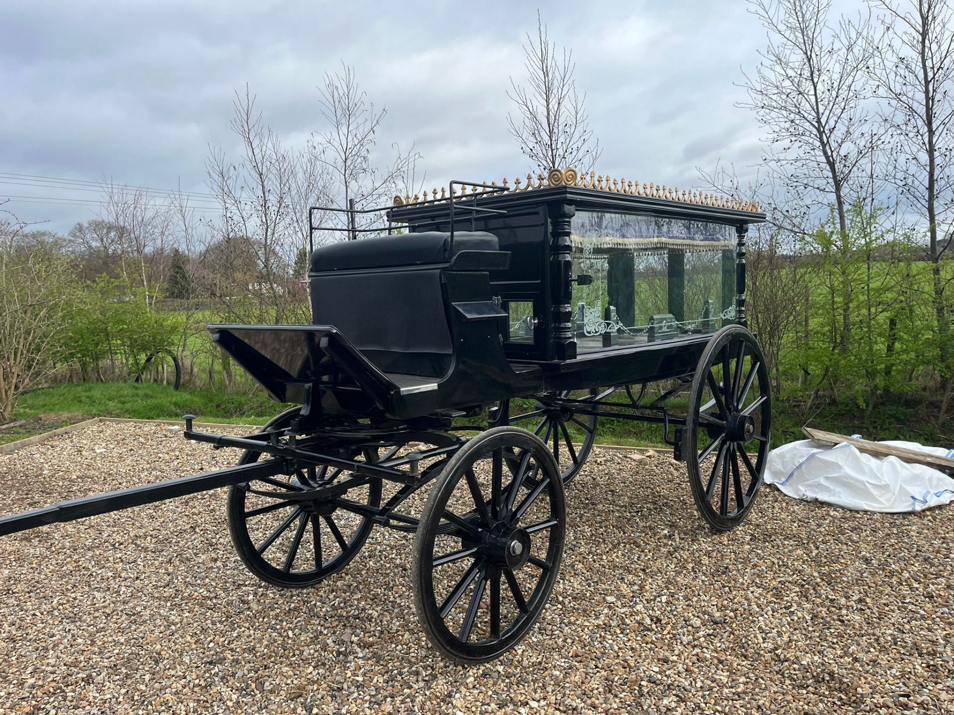 HEARSE to suit a pair of horses measuring between 15hh and 18hh. - Bild 3 aus 5