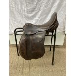 Brown leather 17.5" GP saddle by Lovatt and Ricketts