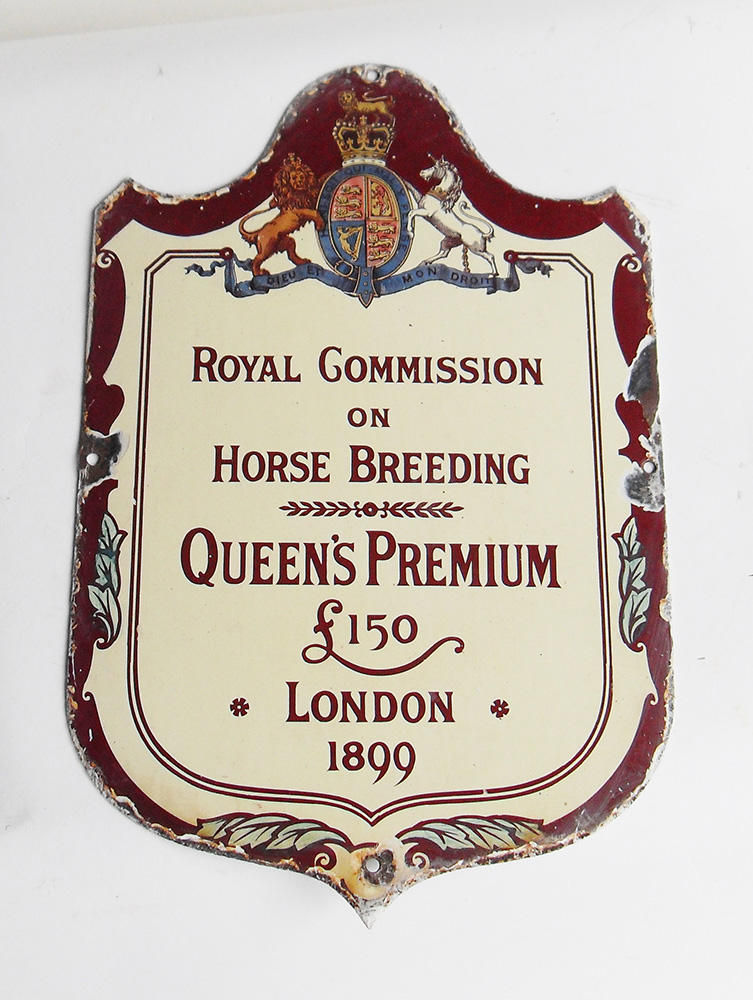 Enamel metal Queen Victoria Premium Plate 1899