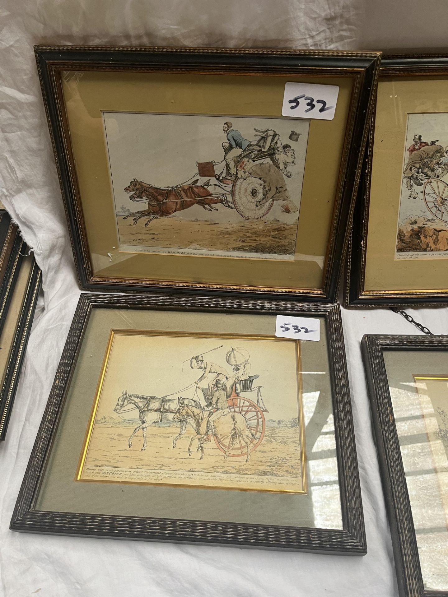 A quantity of framed and glazed carriage-related prints and paintings including - Image 8 of 22