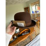 Brown bowler hat by Dunn size 7