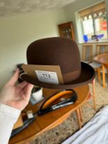 Brown bowler hat by Dunn size 7