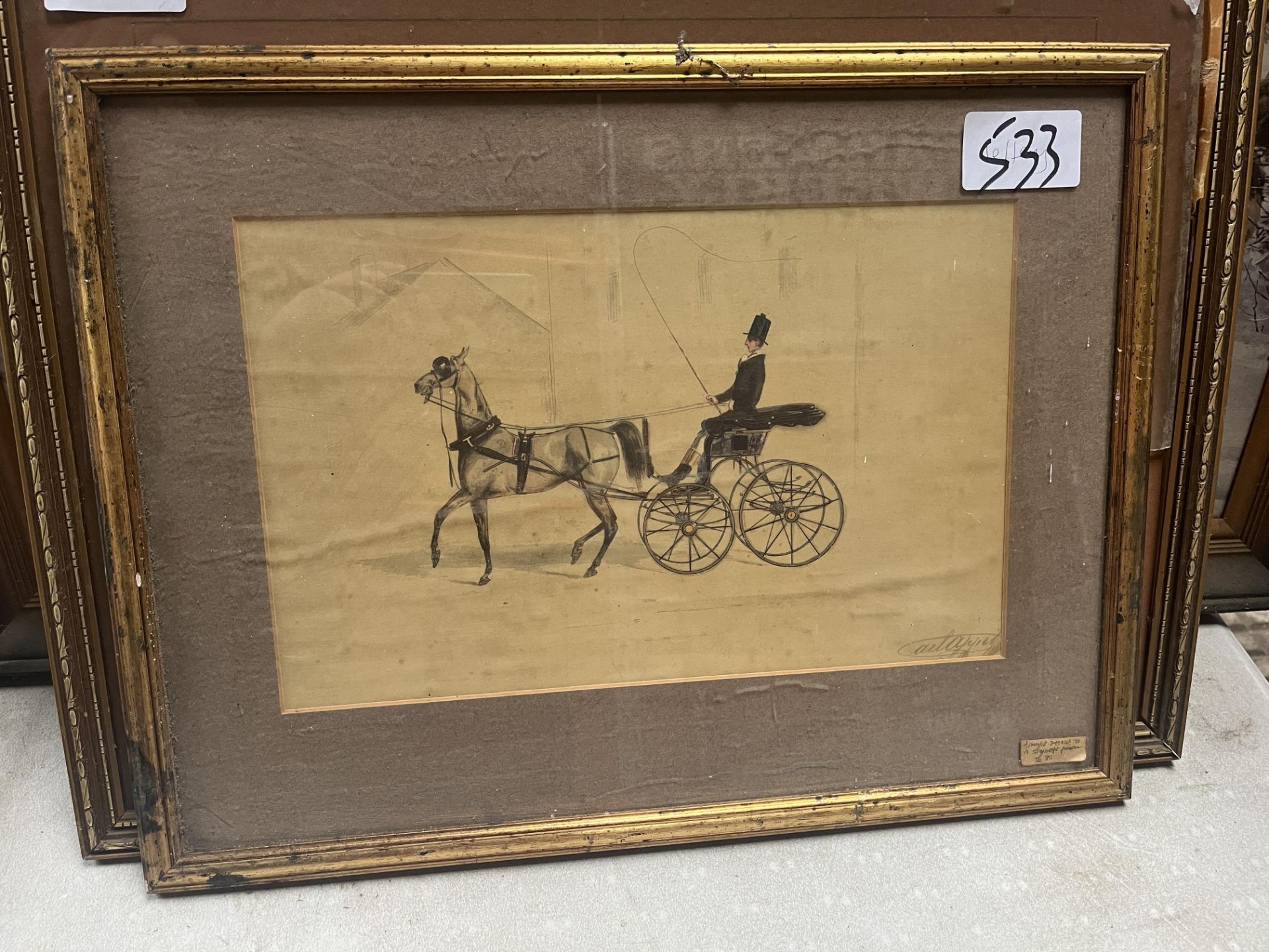 A quantity of framed and glazed carriage-related prints and paintings including - Image 11 of 15