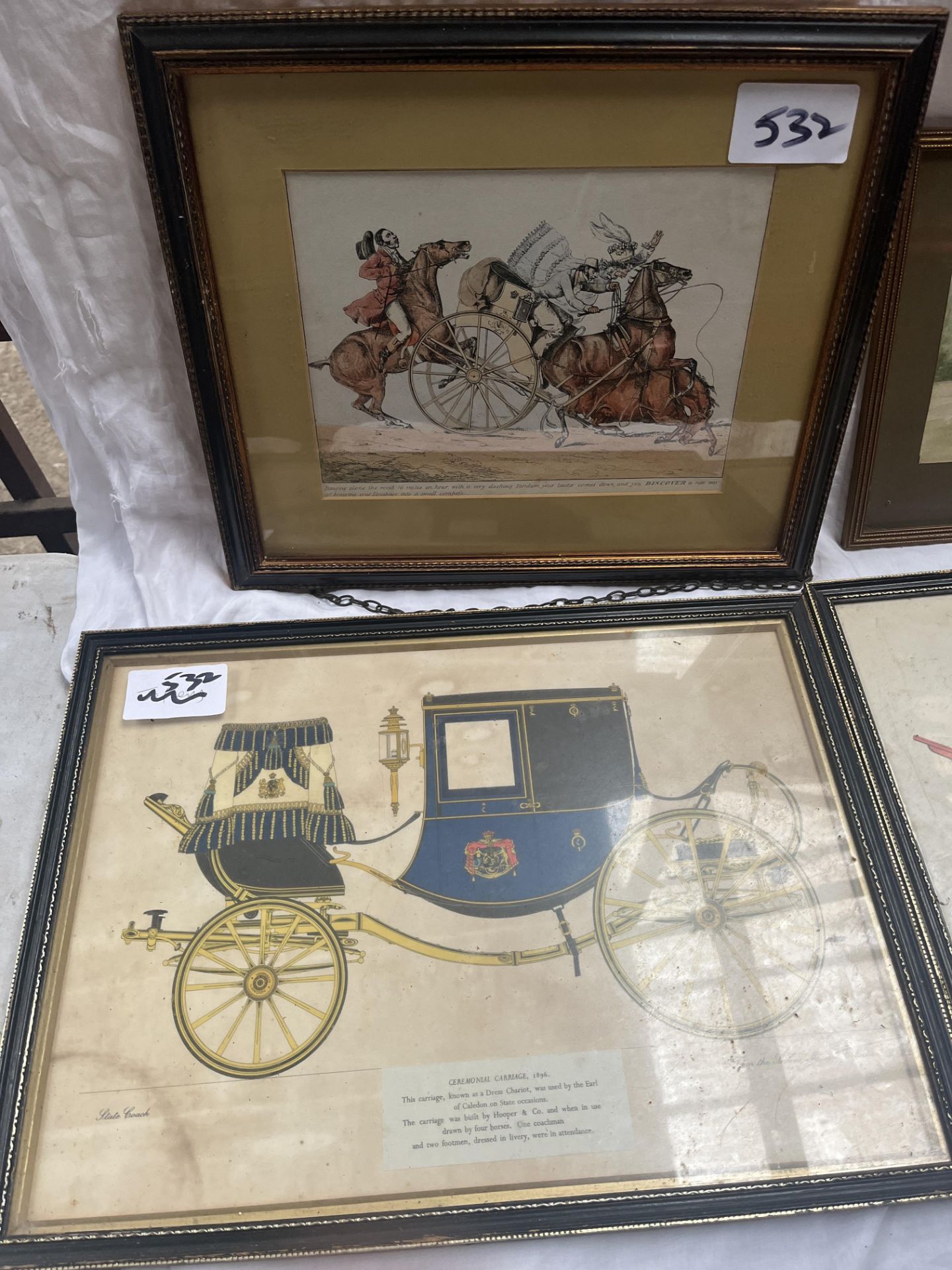 A quantity of framed and glazed carriage-related prints and paintings including - Image 10 of 22