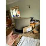 Grey top hat size 7 with box.