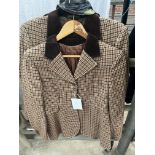 Two brown tweed Windsor riding jackets size 38" and 40"