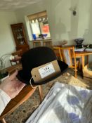 Black bowler hat by Joule & Son size 7 1/2