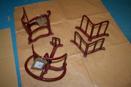 Four harness racks