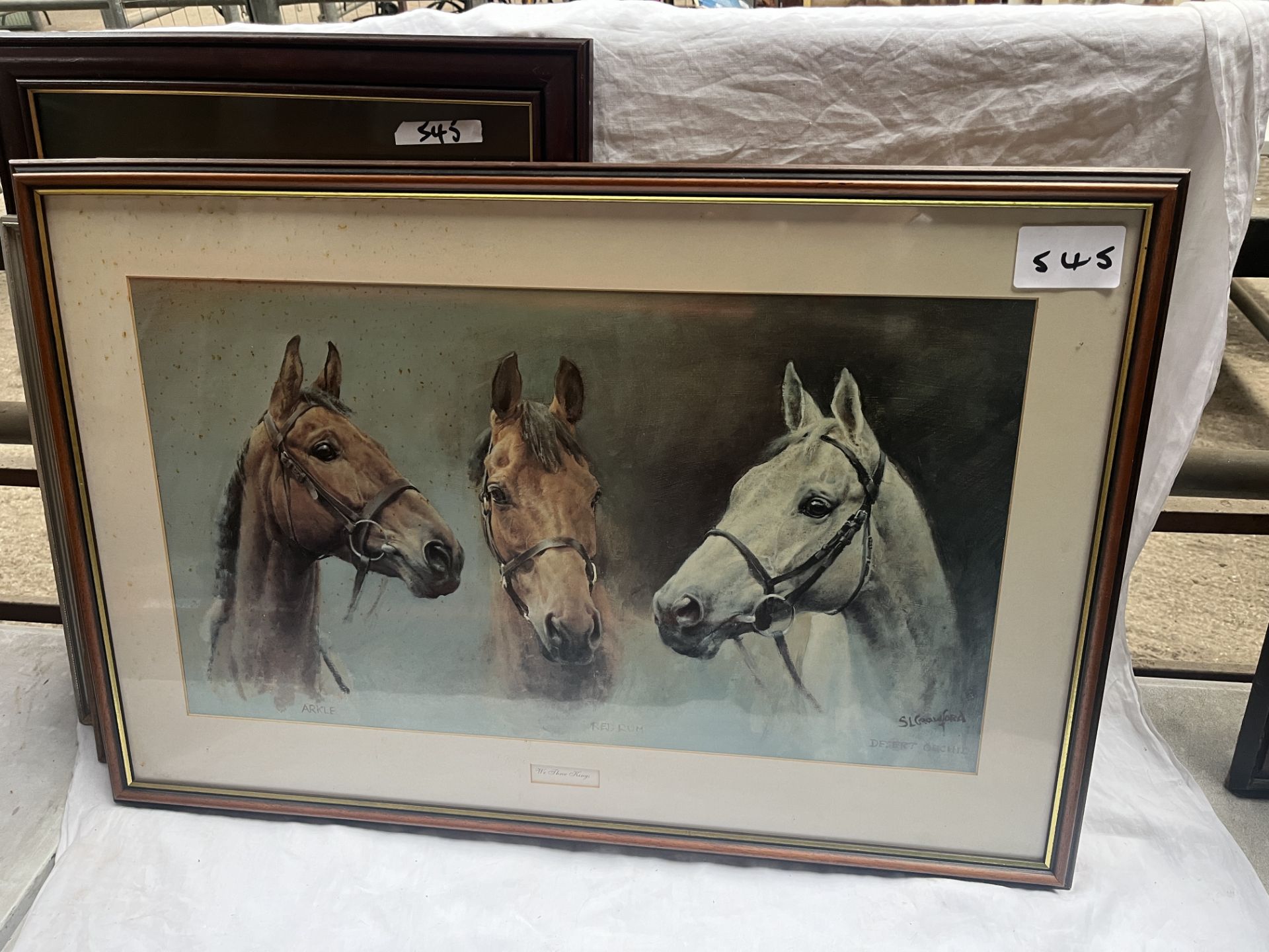 Seven framed horse related prints together with four framed prints of dogs - Image 5 of 13