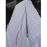 Trade whip made by Dennis Walmsley in 2012, 43-inches long