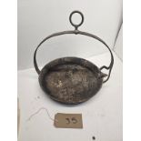 13" cast iron gypsy frying pan