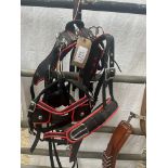 Set of pony webbing harness. This lot carries VAT.