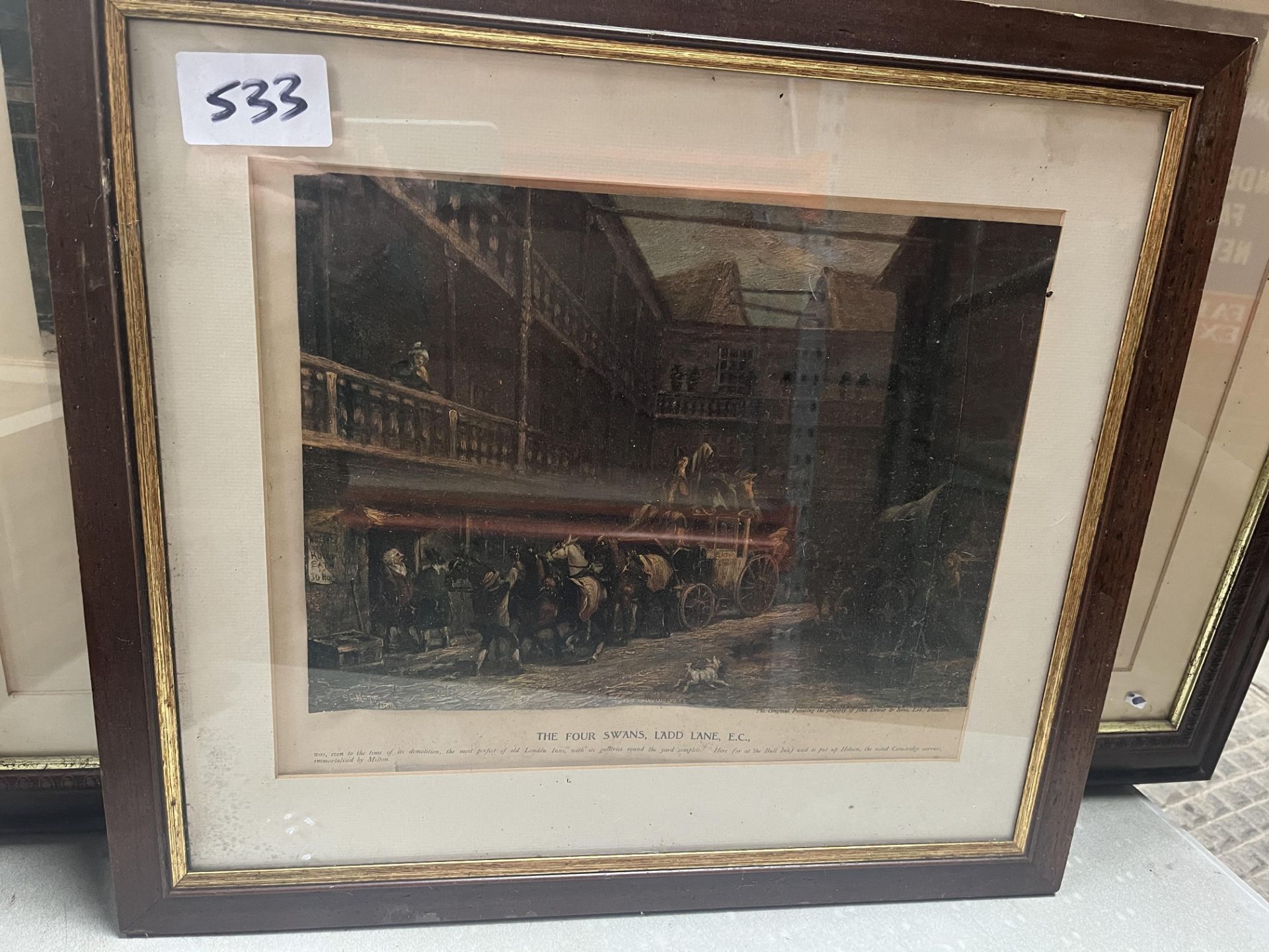 A quantity of framed and glazed carriage-related prints and paintings including - Bild 4 aus 15