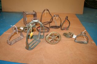 Selection of vintage stirrups