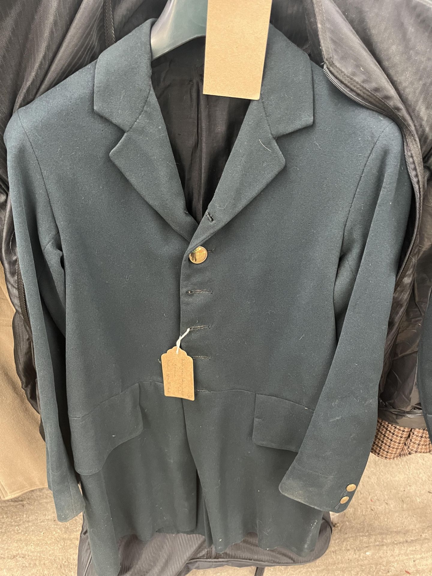 Two dark green livery jackets approx. 38" - Image 2 of 2